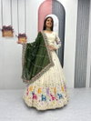 PC 503 Pure Tissue Silk Heavy Thread & Sequence Work Lehenga With Choli Dupatta Wholesalers In Delhi